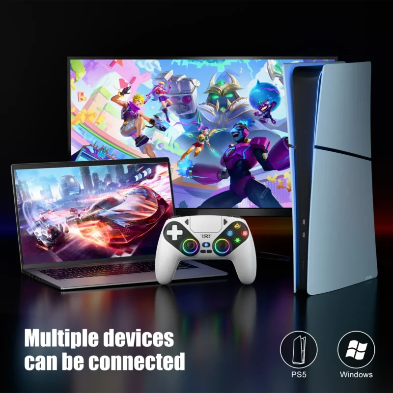 kf-S3d0b3f85c11a43d48704a5d4499262b6R For Playstation 5 Wireless Controller For Ps5 Pc Console Controller With Turbo Dual Sense Vibrate Programming Bluetooth Gamepad