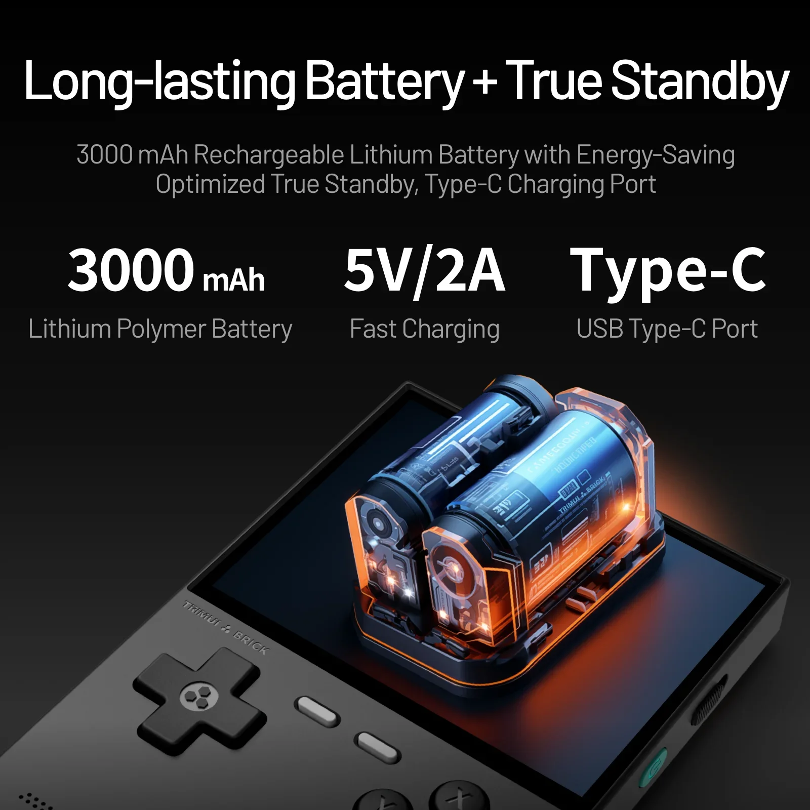 TRIMUI BRICK Handheld Game Console 3.2'' IPS Screen Linux System Trimui UI Metal Back Panel Key LED Lighting Free Keycap Gifts 11 kf S415bf0ca39d540f2b845d0dbe39ffced9