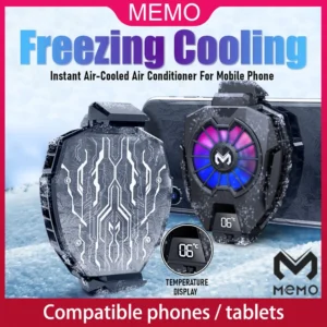 kf-S41b4262e077140268209d784567e595ff MEMO DL05 4-7 "Universal Digital Display Mobile Phone Radiator Cooler FL05 Rechargeable Mobile Phone Cooling Fan Game Cooling