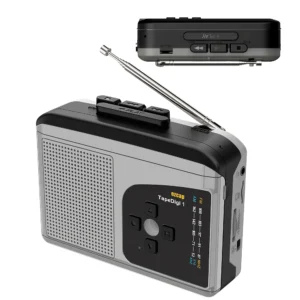 1 PCS Black Retro Stereo Cassette Player Black Walkman Cassette Tape Music Audio Auto Reverse With Bluetooth