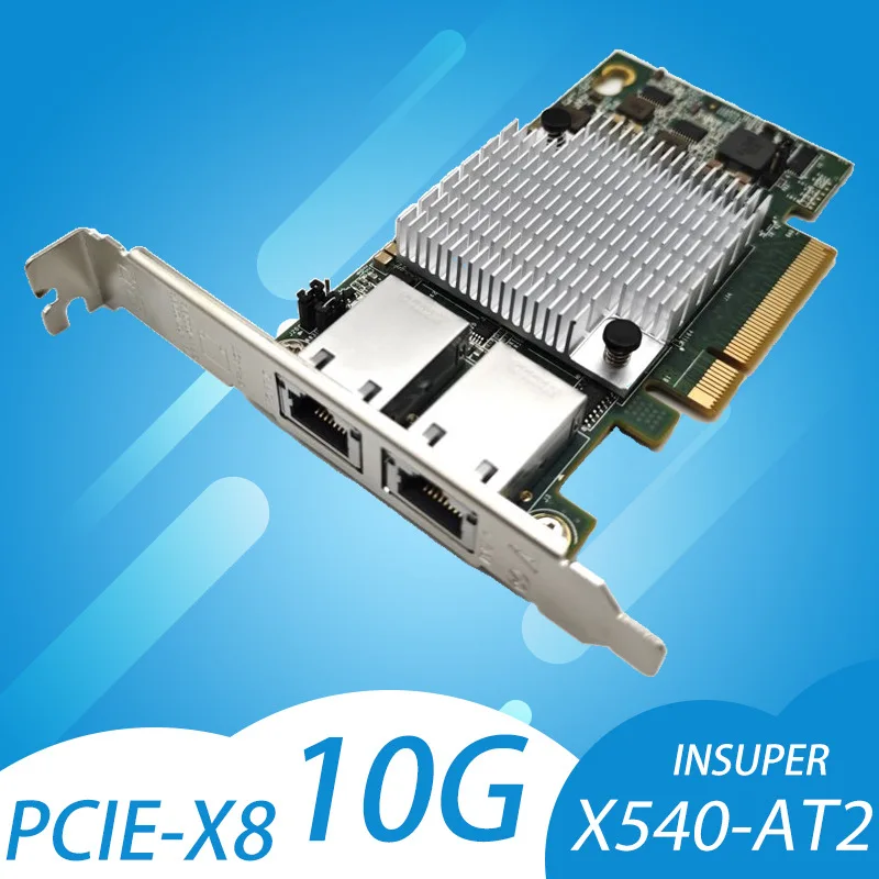 kf-S4478cce0e76446febec493cdd06d9c97I 10G Double Port Ethernet Card X540-T2 PCIE-X8 X16 Nework Extend Adapter Support For Synology NAS And Others