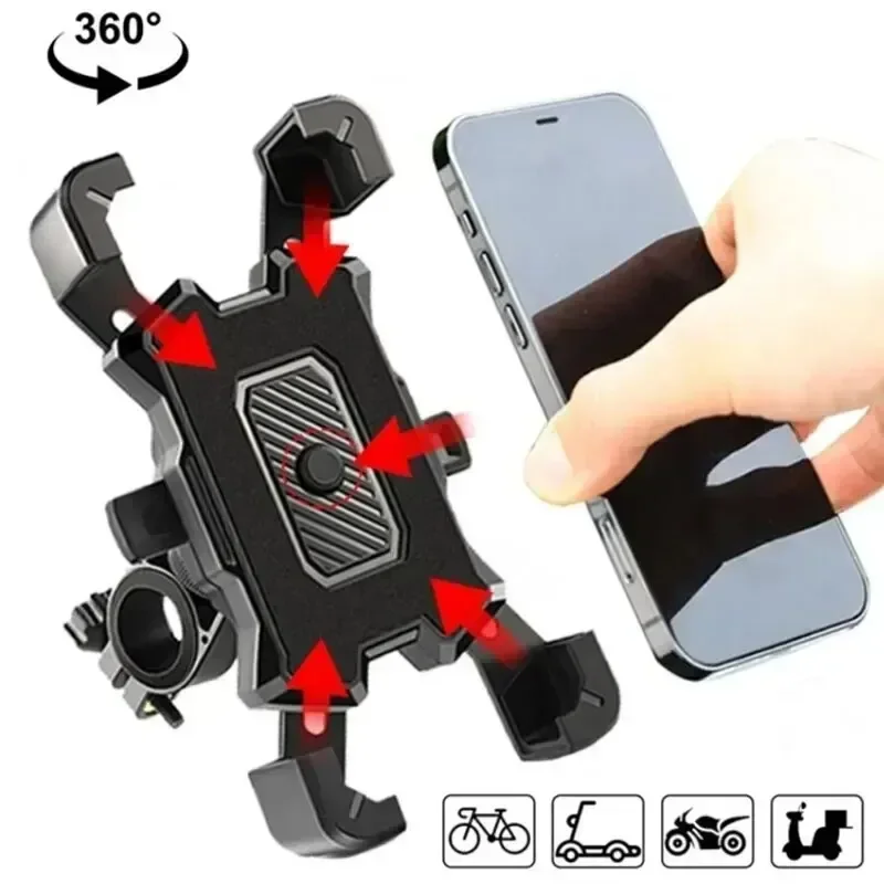 Motorcycle Bike Phone Mount 360° Rotatable Phone Holder for Mountain Bike Moto Motorcycle Stand Bracket Non-slip Cycling 2 kf S460efd72aa7846f4a205cddfb21f9808g