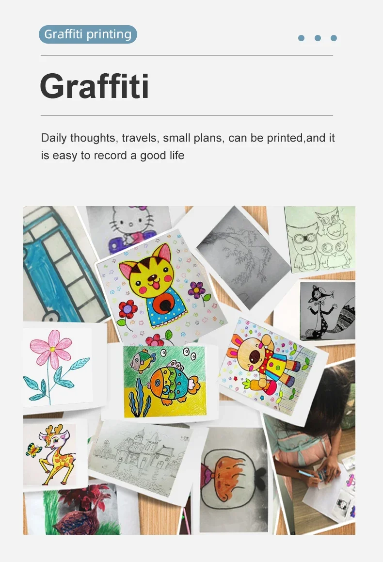 X6 mini HD printer portable sticker label Printer Bluetooth pocket thermal printer with paper for student note inkless printing 7 kf S46fcaf3d21a44a8b8f0ae7ffe25548bey