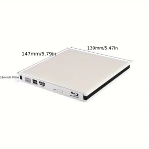 kf-S48f57c68e91147819a4e20e68bee2cb72 Blu-Ray Burner Player USB 3.0 CD DVD External Bluray Drive Writer Reader For Windows MacBook Laptop Desktop