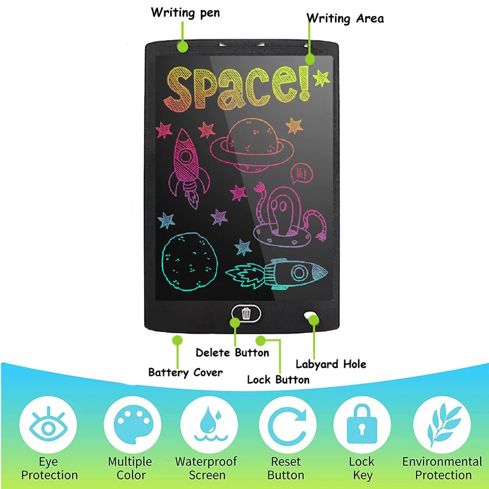 New 8.5" /12" Drawing Board LCD Writing Tablet For Kids Montessori Educational Toys Student Magic Blackboard Birthday Xmas Gift 5 kf S4c32567a78da4c5cbd192e9a27fcd98fe