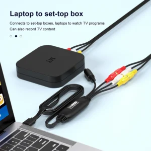 USB Video Capture Card VHS TV DVD VCR Audio Capture Adapter Card RCA To USB Video Converter for Mac PC