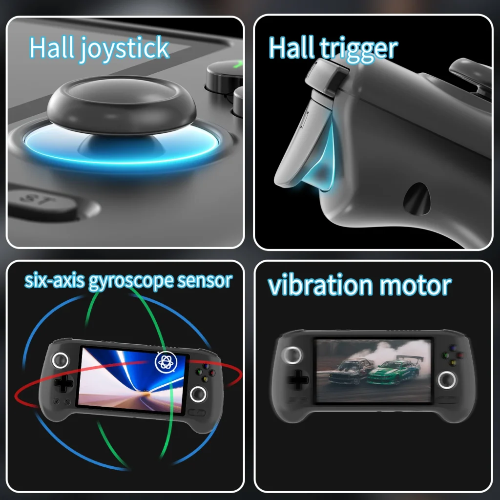 kf-S4dc90f726fca4ade8a020266312212c6I ANBERNIC RG556 Retro Handheld Games Console 5.48" AMOLED Screen WIFI Android Video Games Player Supports AI Assistant Streaming