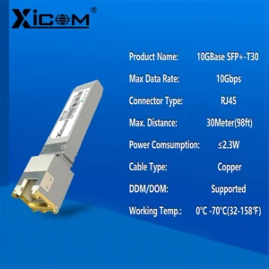 kf-S4e22e3e1c9834435a55c37b955b2ae727 Xicom 10G RJ45 SFP Copper Module 10G/5G/2.5G RJ45 Port Transceiver 10GBase-T RJ45 Compatible with Cisco/Mikrotik Ethernet Switch