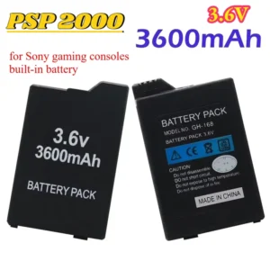 3.6V 3600mAh Built-in Battery for Sony PS Lite PSP 2th PSP-2000 PSP-3000 PSP-3004 Gaming Consoles Rechargeable Host Batteries