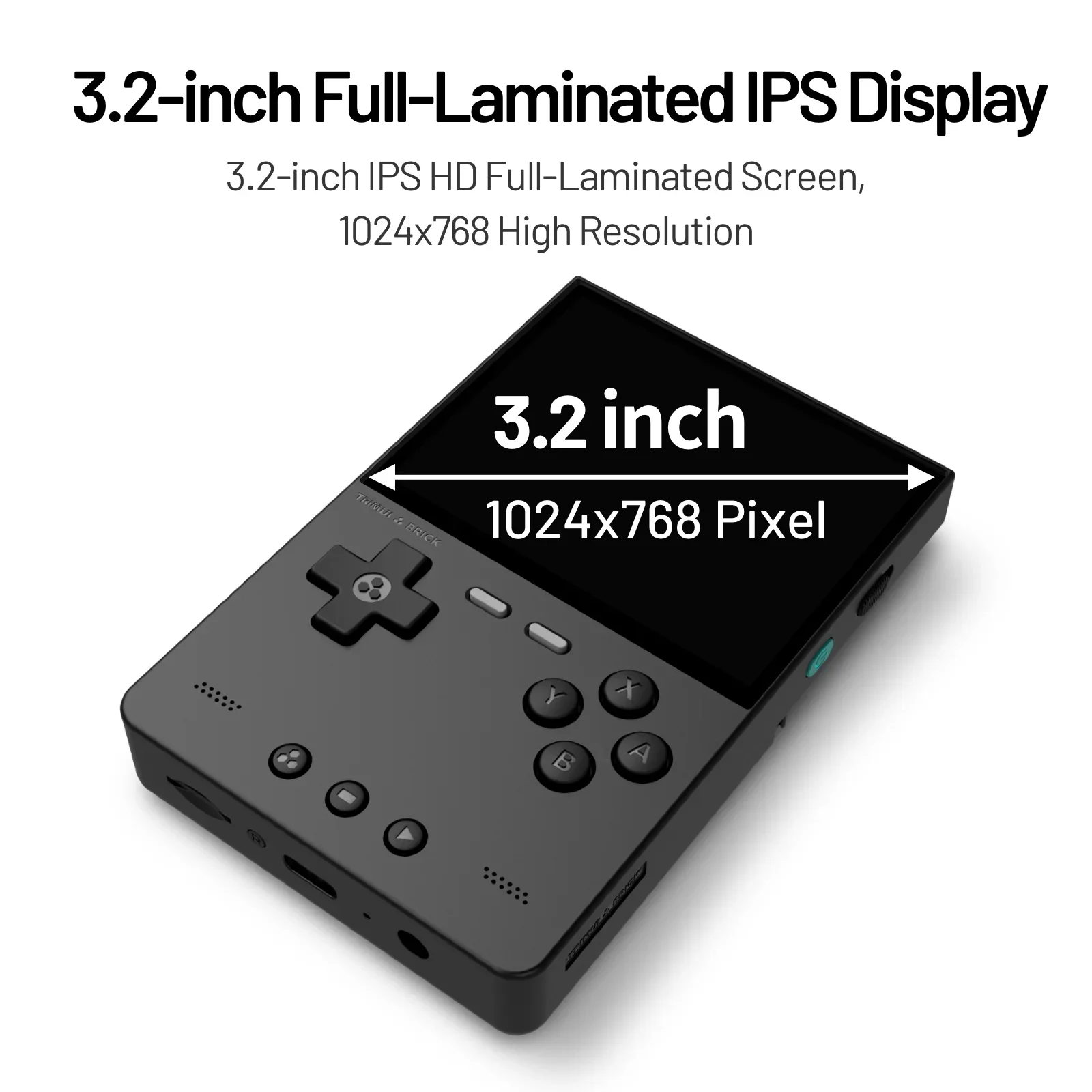 TRIMUI BRICK Handheld Game Console 3.2'' IPS Screen Linux System Trimui UI Metal Back Panel Key LED Lighting Free Keycap Gifts 9 kf S50ad97c795224e3b8b547c2762058f6fJ