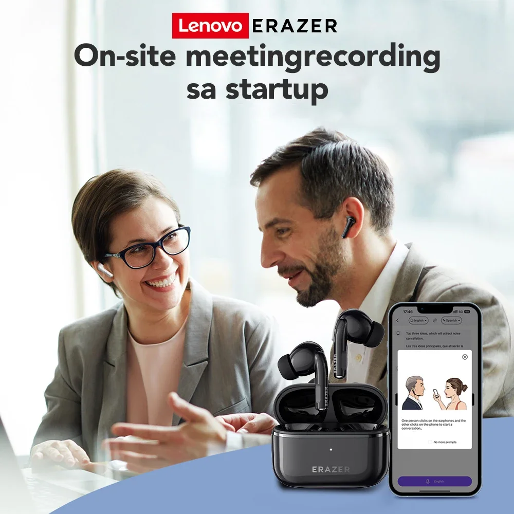 [AI Earbuds] Translator Erazer XT89 PRO Bluetooth Earphones AI Translate Earbuds Game Low Latency Wireless Headphones In-Ear