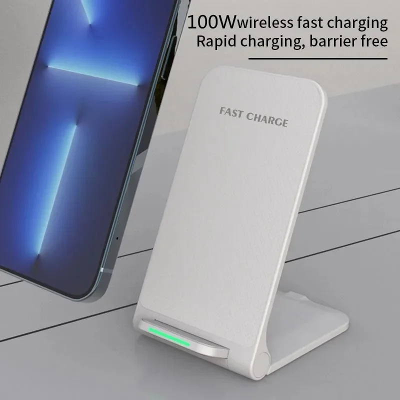 65W Wireless Charger Stand Pad For iPhone 15 14 13 12 11 Pro X XS Max XR 8 Samsung Xiaomi Induction Fast Charging Dock Station