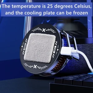 FS03 magnetic semiconductor mobile phone radiator 15W strong cooler, can rotate the back clip mobile phone game cooling fan