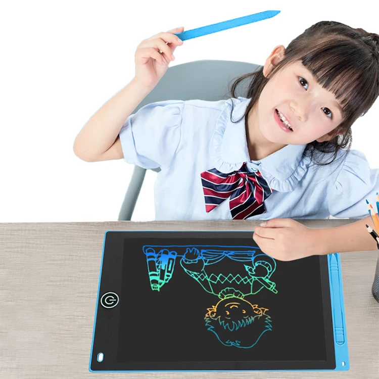 12 inch LCD Writing Tablet for Kids-Reusable Drawing Board, Eye Protection Screen, Lock Button & Instant Erase-Educational Gift