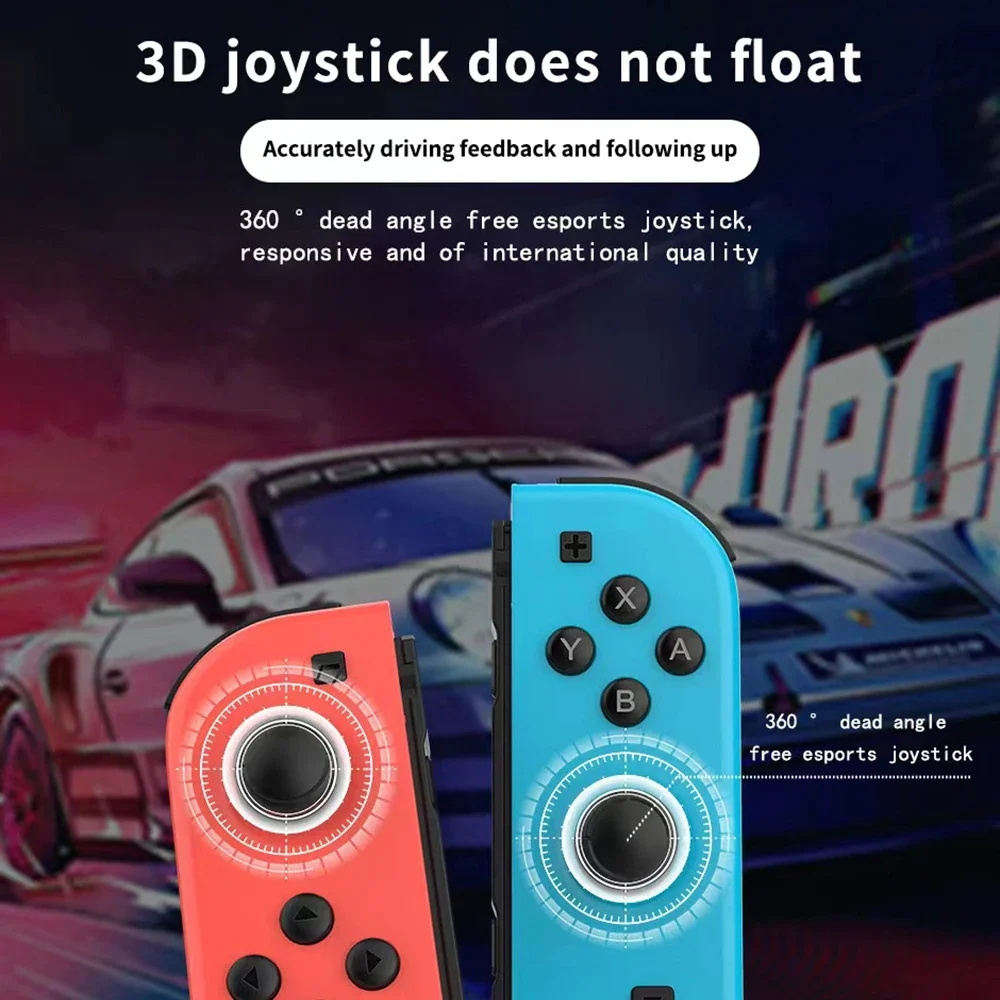 Joy Pad Joycons Gamepad for Nintendo Switch Joystick Bluetooth Wireless Game Controller Joystick with Trubo Video Game Consoles