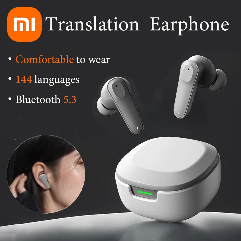 Xiaomi AI Intelligent Translation Bluetooth Headset Support 144 Languages Wireless Earphone In-Ear Business Headphones With APP