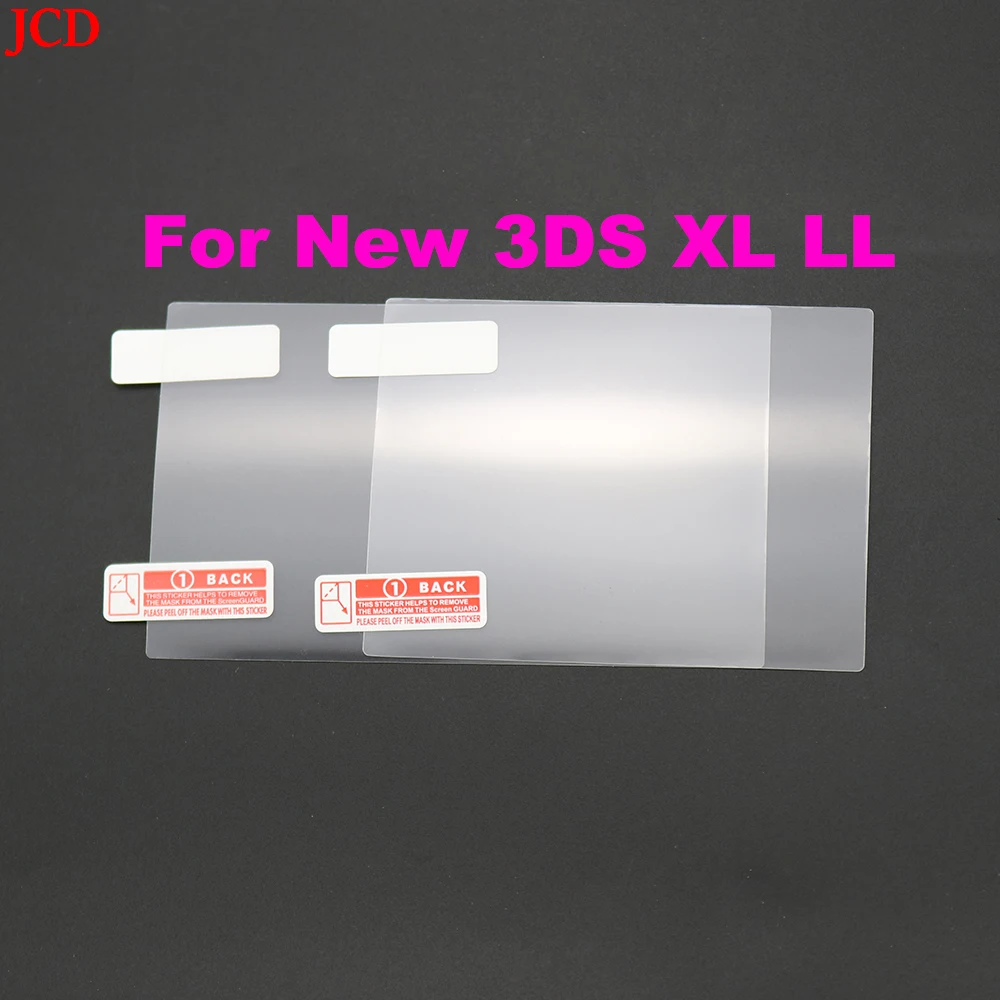 JCD 1pcs Top Bottom HD Clear Protective Film For GB GBA GBC GBA SP DSL NDSL For 2DS New 3DS XL LCD Screen Protector