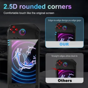 2pcs Tempered Glass Protective Film for MSI Claw A1M 7" Screen Protector Arc Edge HD Anti-Scratch Handheld Console Accessories