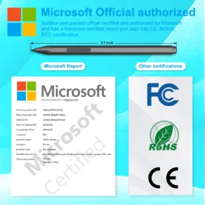 1024 Stylus Pen for Microsoft Surface Pro X/9/8/7/6/5/4/3/Surface 3/go 3/go 2/go/Book 3 2 1/Laptop 5 4 3 2/Studio Palm Rejection