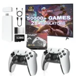 New 4K TV Game Stick M15 ultra 64G 128G Handheld Game Player 2.4G Dual Wireless Controller 50000+ Games Family Game Player