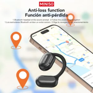 MINISO X30 Wireless Headphones Bluetooth Translation Earbuds Chat Headset Office Travel,real-time Translate Equalizer APP