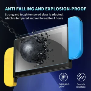 Screen Protector for Nintendo Switch2 Easy Installation Tempered Glass Film Anti-Scratch Protective Film for Switch2 Accessories