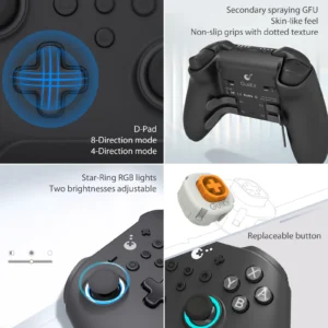 GuliKit KK3 MAX Controller NS39 KingKong 3 Wireless Gamepad For Windows Nintendo Switch Android iOS With Hall Effect Joysticks
