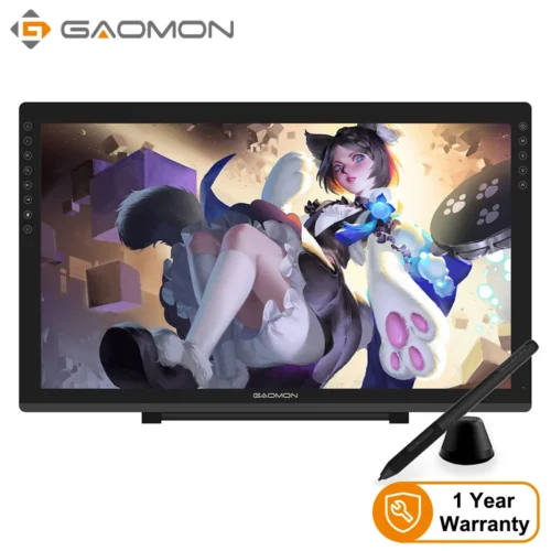 GAOMON PD2200 21.5 Inch 92%NTSC Graphics Tablet Drawing Monitor Pen display with Tilt-Support Battery-Free 8192 Pen Pressure