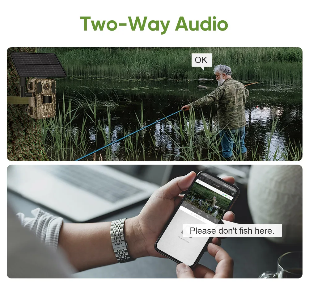 LS VISION Solar Hunting Trail Camera 14MP 4G SIM Card IP66 Waterproof 20M PIR Motion Detection Wildlife Camera IR Night Vision 6 kf S693fe745803f476ea596839a3dba020f4