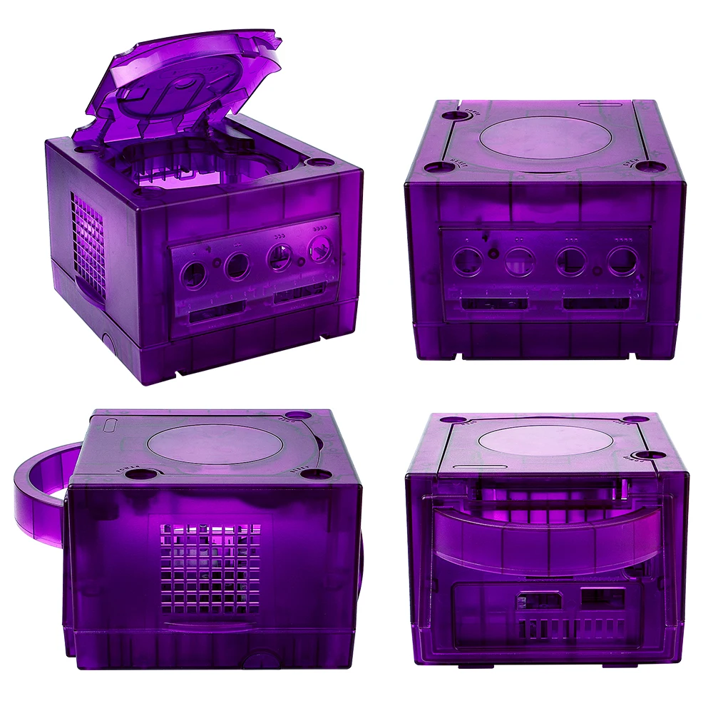 5COLOR Transparent Box Replacement Case For Nintend Gamecube Housing Shell Case For NGC Retro Video Game Console DOL-101/DOL-001