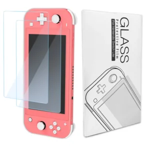 2 Pcs Tempered Glass Switch Screen Protector Premium HD Clear Anti-Scratch Screen Protector for NS Switch/lite/OLED