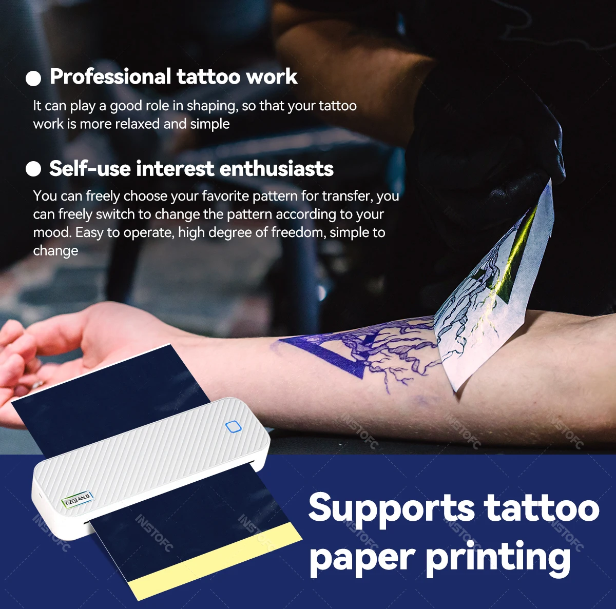 Portable A4 Thermal Printer Bluetooth Photos PDF Document Printing Machine Folded Rolls Paper For Office Work Home School Travel 9 kf S6e35e9020c1b4500902b89e37a1913c23