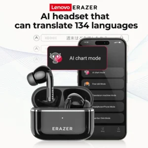 [AI Earbuds] Translator Erazer XT89 PRO Bluetooth Earphones AI Translate Earbuds Game Low Latency Wireless Headphones In-Ear
