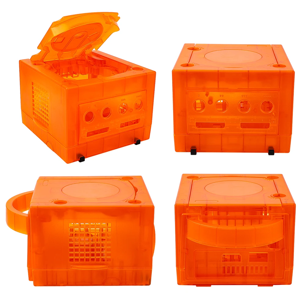 5COLOR Transparent Box Replacement Case For Nintend Gamecube Housing Shell Case For NGC Retro Video Game Console DOL-101/DOL-001
