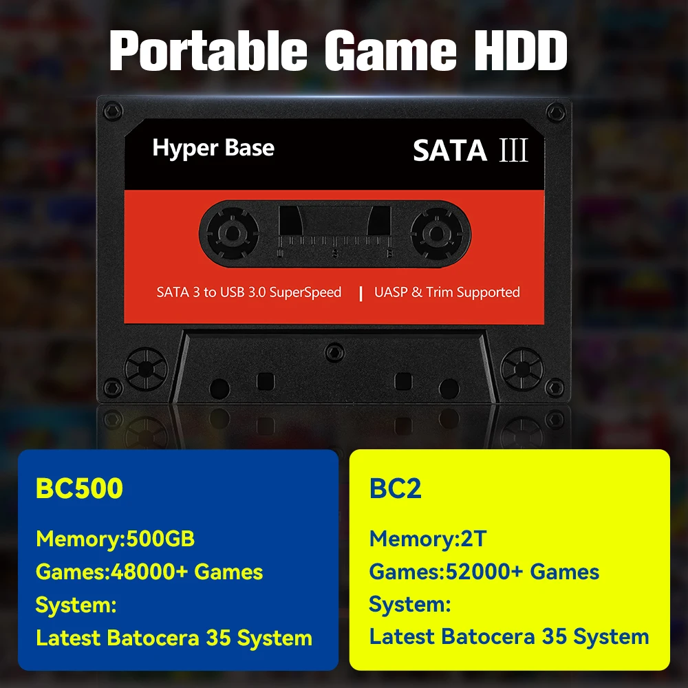 Batocera.Linux 35 2TB Gaming HDD Portable Game Hard Drive with 52000+ Games for PS3/PS2/Wii/WiiU/N64/MAME/SS for PC/Laptop/Mac 9 kf S753691e9c36844259564336fa0386bd9G