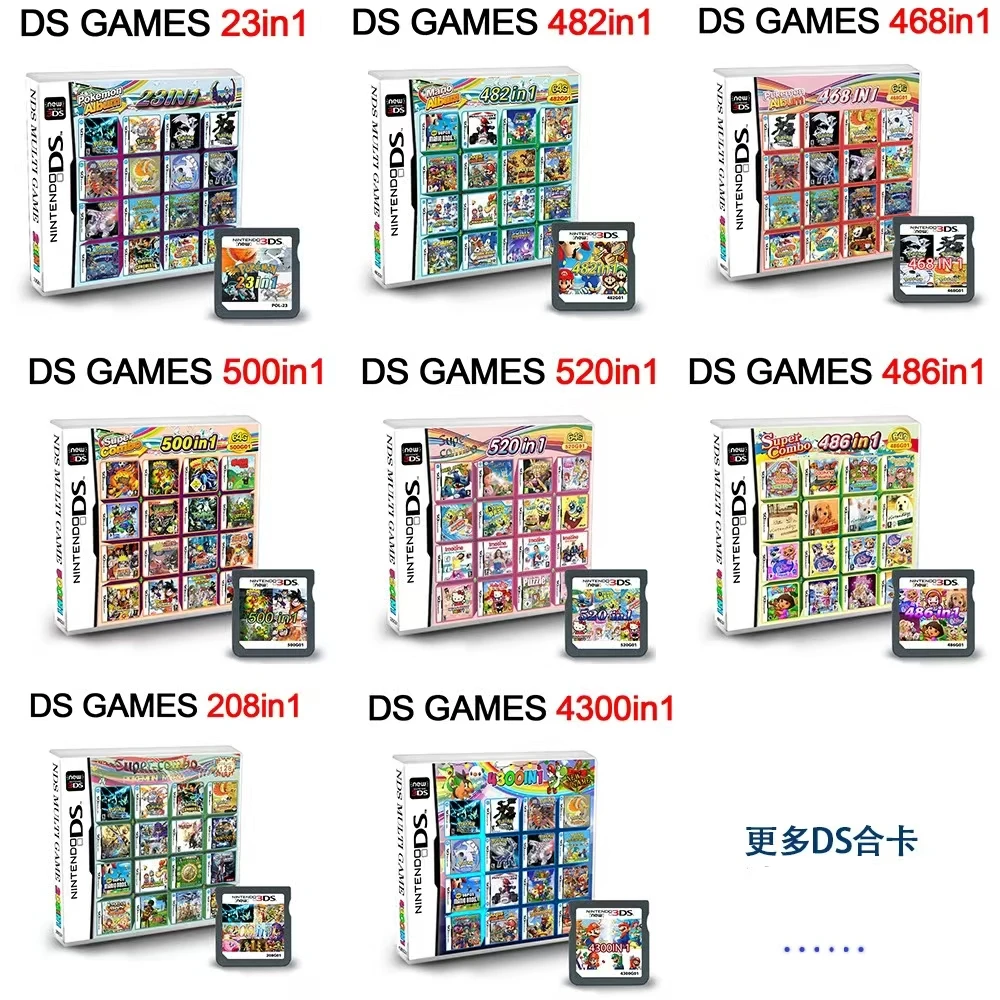 4300 in 1 Compilation DS NDS 3DS 3DS NDSL Game Cartridge Card Video Game Handheld Player (R4 card)