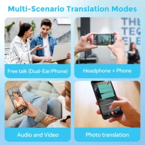 Lifetime Free Translation Earphones 164 Languages Instant Voice Real Time Translators Wireless Bluetooth Headphones HiFi Earbuds