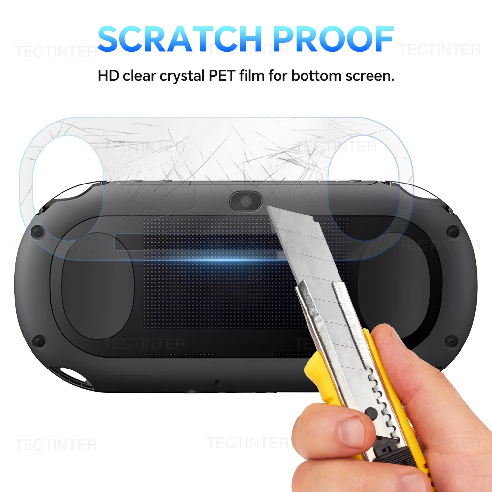 1/2pcs Tempered Glass for Sony PS Vita PSV 1000/PSV 2000 Clear Full HD Screen Protector Front+Back Cover Protective Film Guard