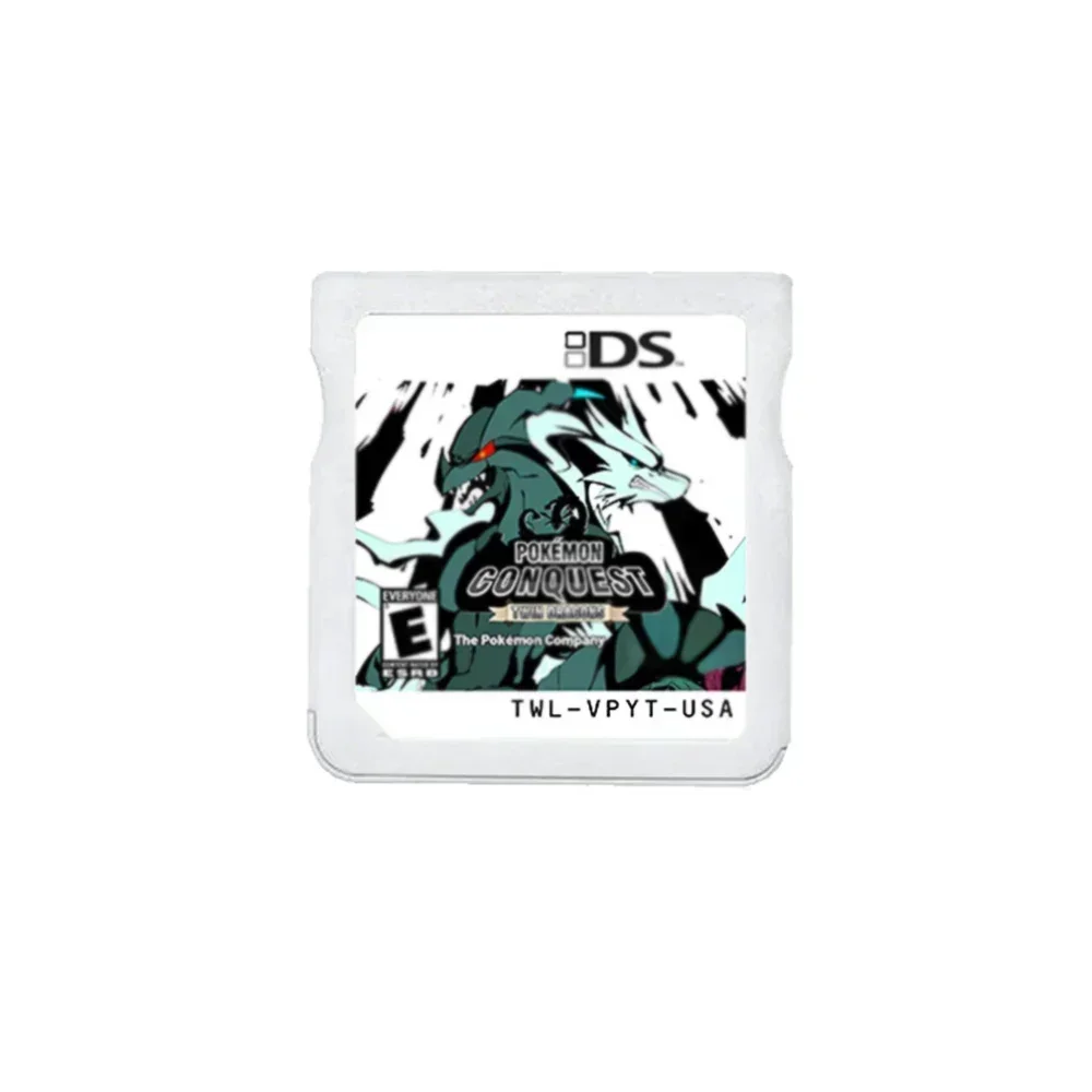 NDS Game Card Pokemon Series Pure Heart Primeval Black 2 Conquest Twin Dragons True Soul USA Version (R4 Card Version) 4 kf S7aa59bbdbc3845428f778c712f66b7d3q