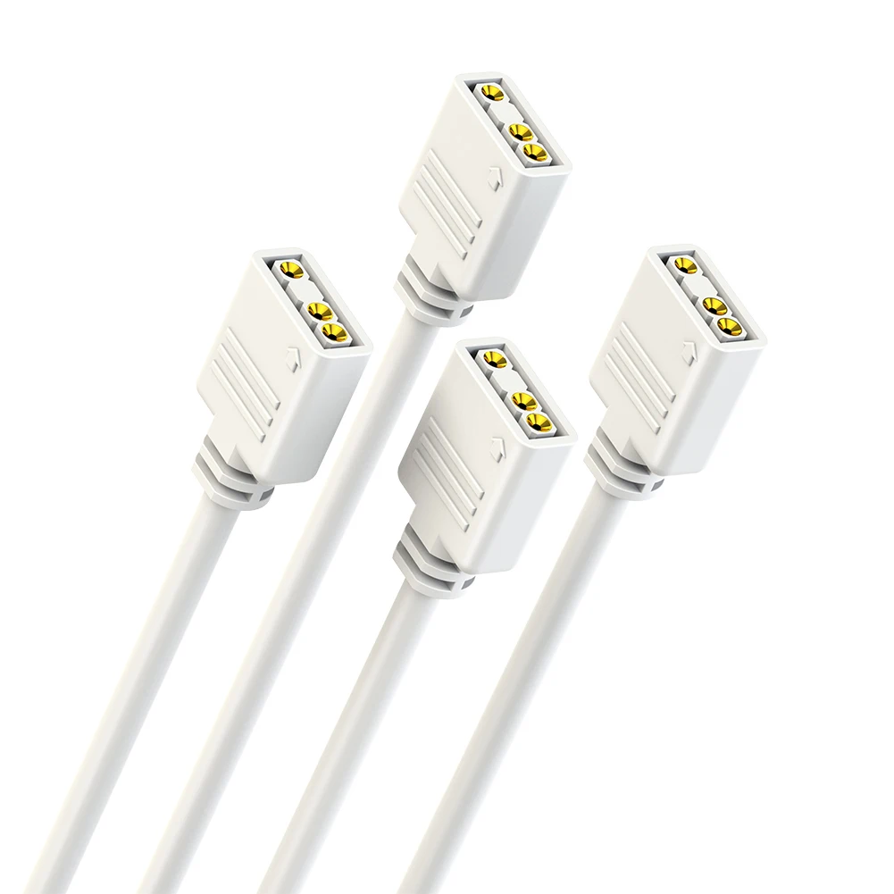 COOLMOON Gen 2 ARGB Splitter 5V 3 Pin 1 to 4/3/2 Universal Mainboard ARGB Extension Cable with Adapter Pin For Mainboard DIY