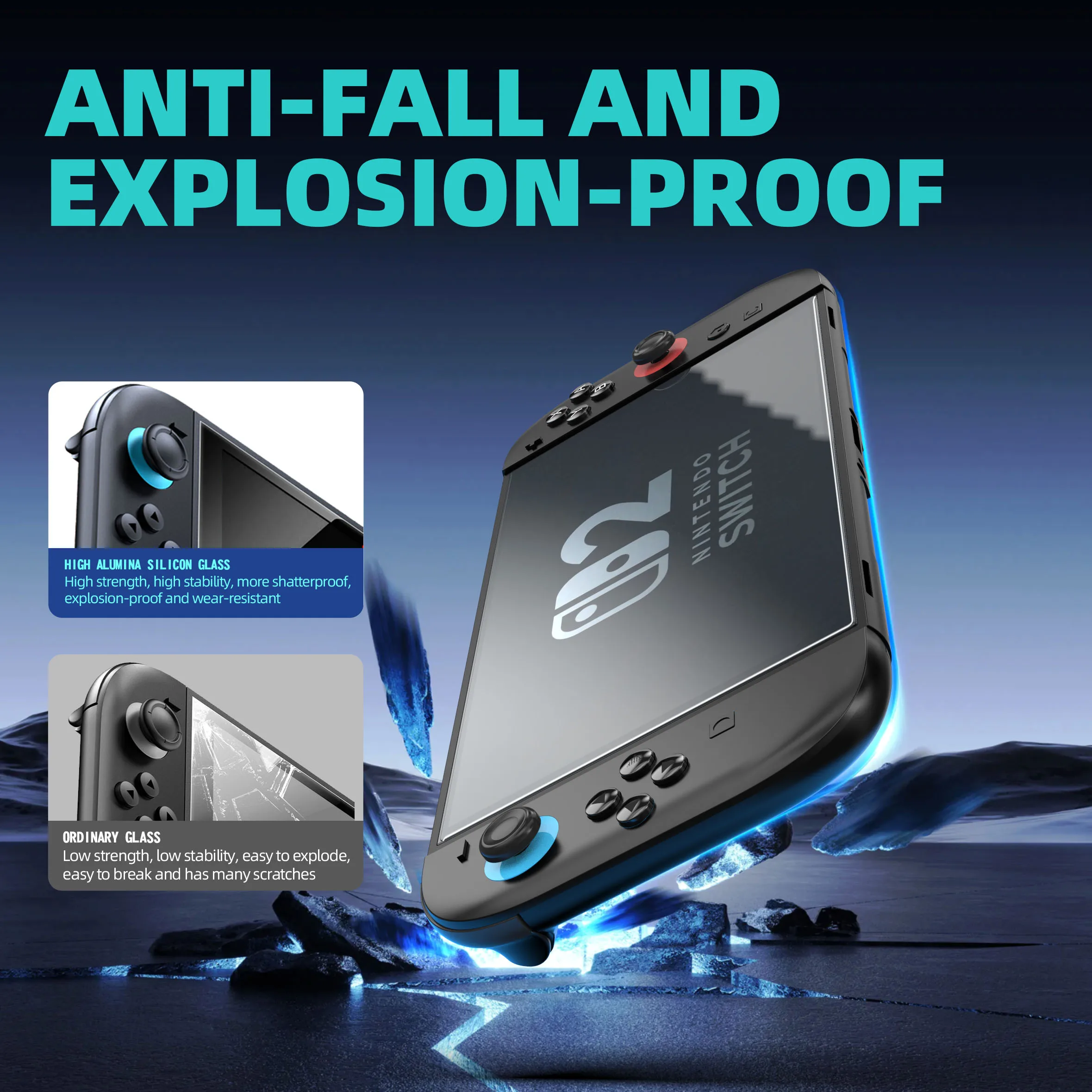 Auto-Alignment Screen Protector for Nintendo Switch 2 OLED Accessories, HD Clear Tempered Glass for Switch2, Bubble Free 9 kf S8368abb8fecc4942a3981d8b3f6f9537M