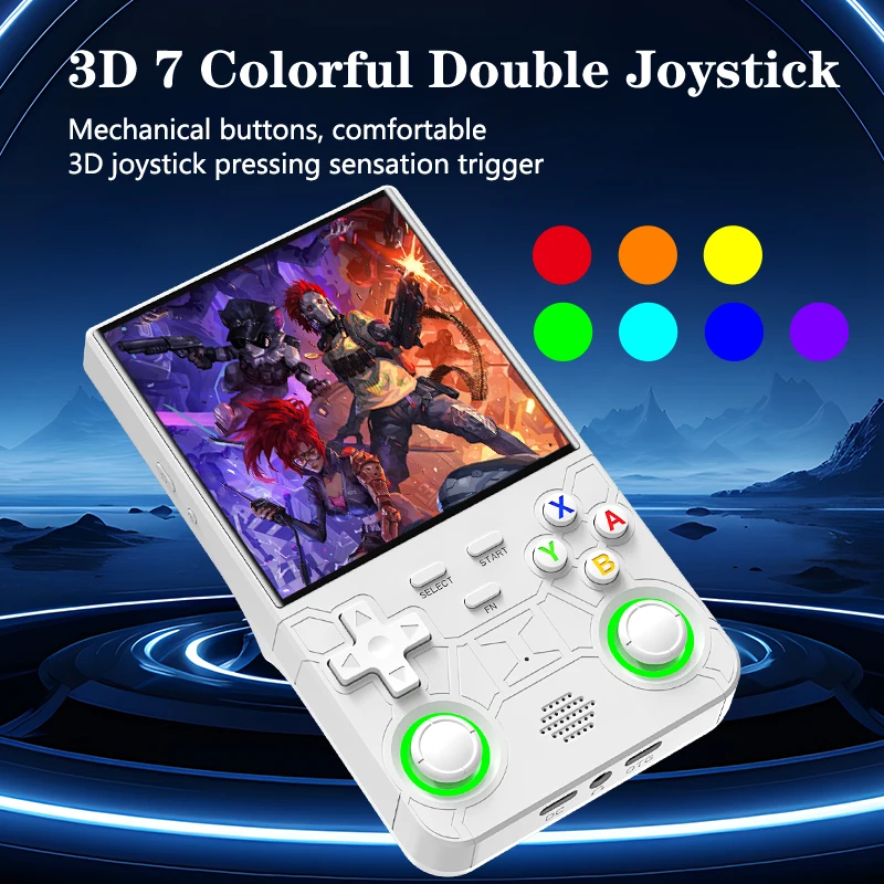 2025 R36 Ultra Open Source R36S Video Game Console Linux System 4.0 Inch IPS Screen Portable Pocket Video Player 64G best Games