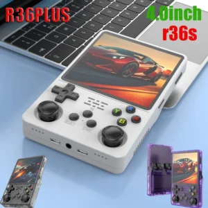 R36PLUS Handheld Game Console 4.0inch Big Screen 20000+ Games PK R36S Portable Pocket Video Player Kids Gift Arkos System
