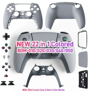Limited 30th Anniversary for PS5 Controller Shell Back Front Cover Playstation 5 Case Replacement for BDM-010/020/030/040/050