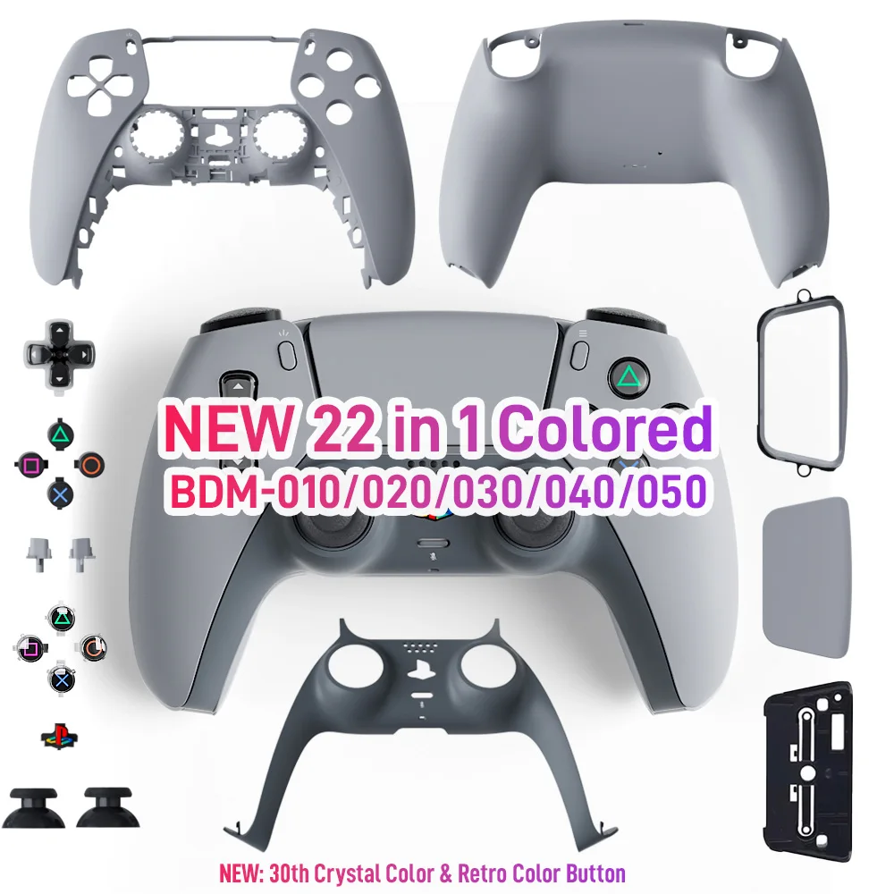 Limited 30th Anniversary for PS5 Controller Shell Back Front Cover Playstation 5 Case Replacement for BDM-010/020/030/040/050
