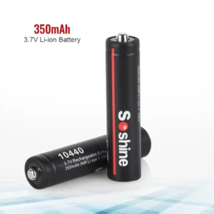 Soshine 3.7V 350mAh 10440 Lithium Batteries AAA 10440 Li-ion Rechargeable Battery 350mAh Battery for Recorder Game Console Toy