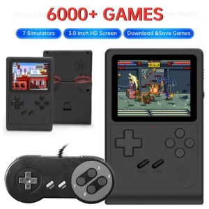 GB300 3.0 inch Screen Portable Handheld Game Player Retro Video Game Console 8G Built-in 6000+ Games Support AV Output for FC/GB
