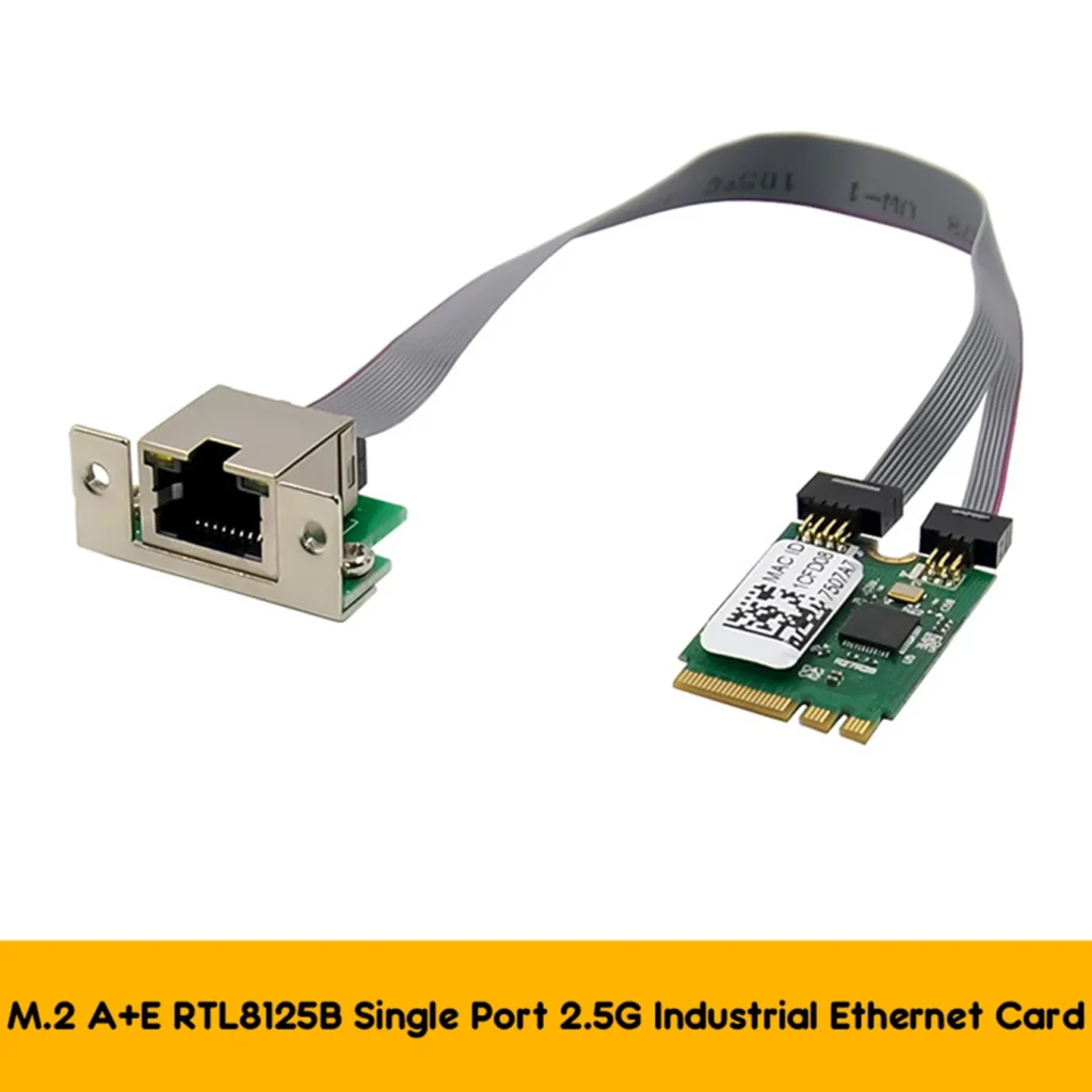 kf-S8888014b4f6948b781c1807519160ae3Q M.2 A+E KEY 2.5G Ethernet LAN Card RTL8125B Industrial Control Network Card PCI Express Network Adapter