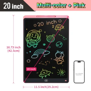 16/20 Inch Writing Board Drawing Tablet for Kids, Large Electronic Drawing Pad with Colorful Screen, Digital Graphic Tablets Toy