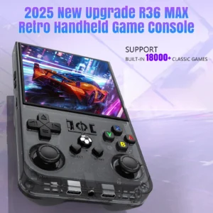 Open Source R36MAX Retro Handheld Video Game Console RK3326 Chip 64/128G Portable Pocket Game Player 4‘’HD Screen Game Console
